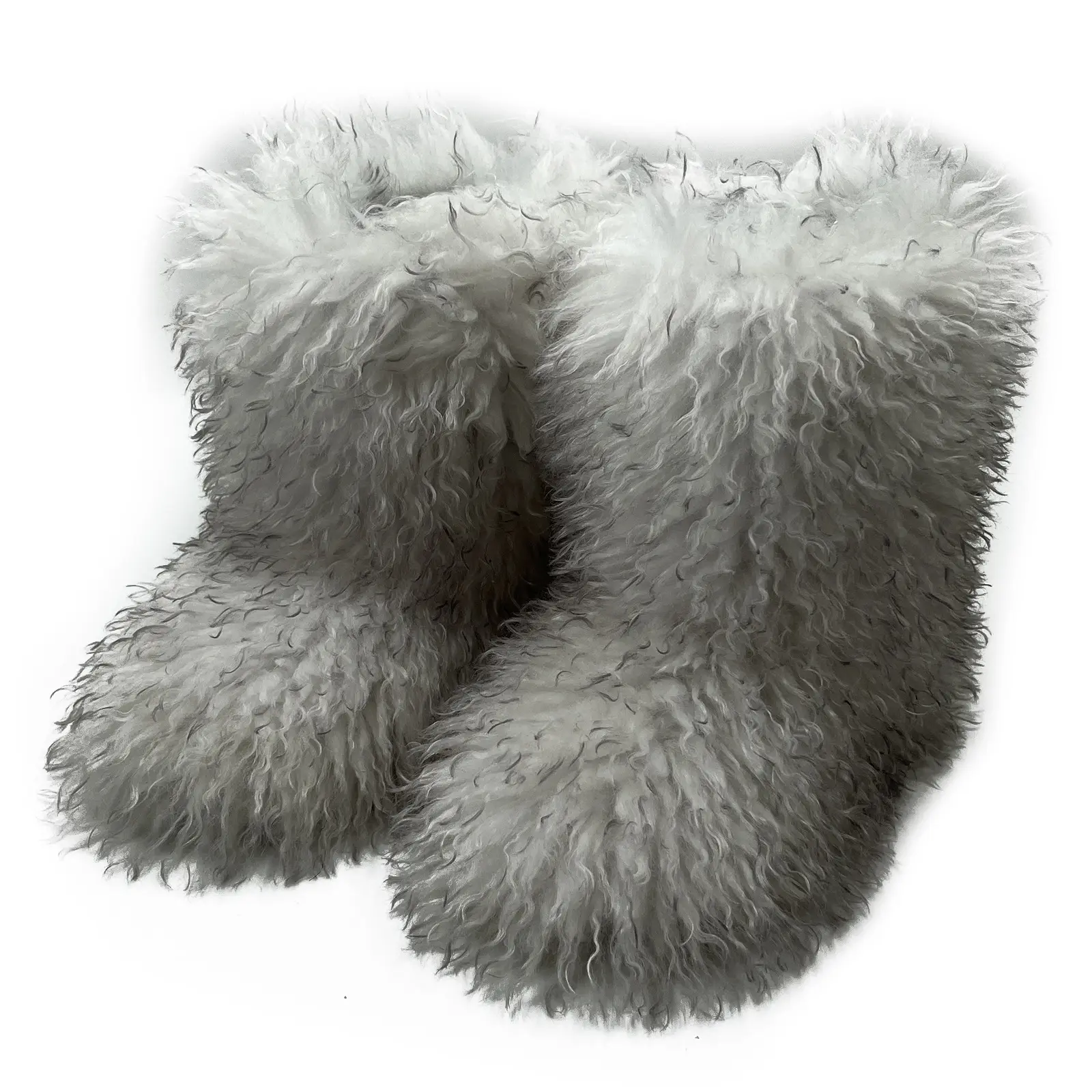 New winter fashion women's wool boots plush thickened snow boots imitation fur boots