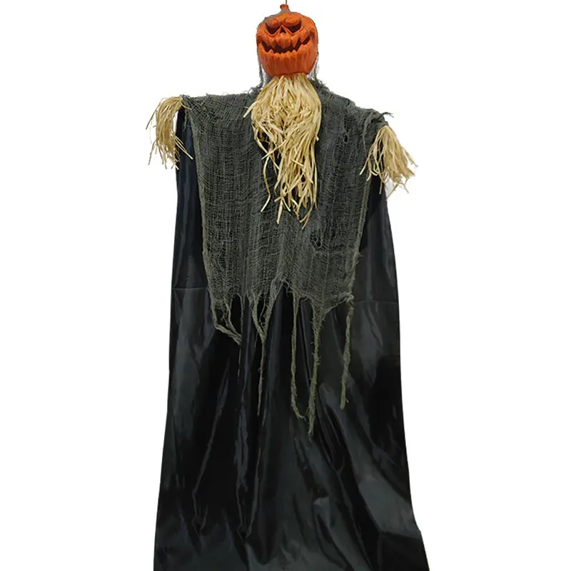 Hanging Ghost Outdoor Party Halloween Animatronics Accessories Sound Decorations With Glowing Eyes
