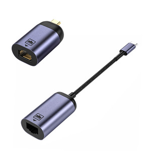 100M USB C至RJ45局域网适配器，适用于苹果笔记本电脑专业版三星Galaxy S10/S9/Note20 USB C型网卡USB以太网电缆适配器 - Product Image 1
