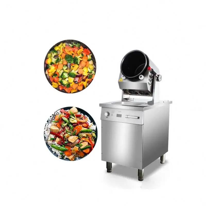 Wok automático para cozinhar, cozinhar, fritar, cozinhar, restaurante, arroz, máquina de fritar