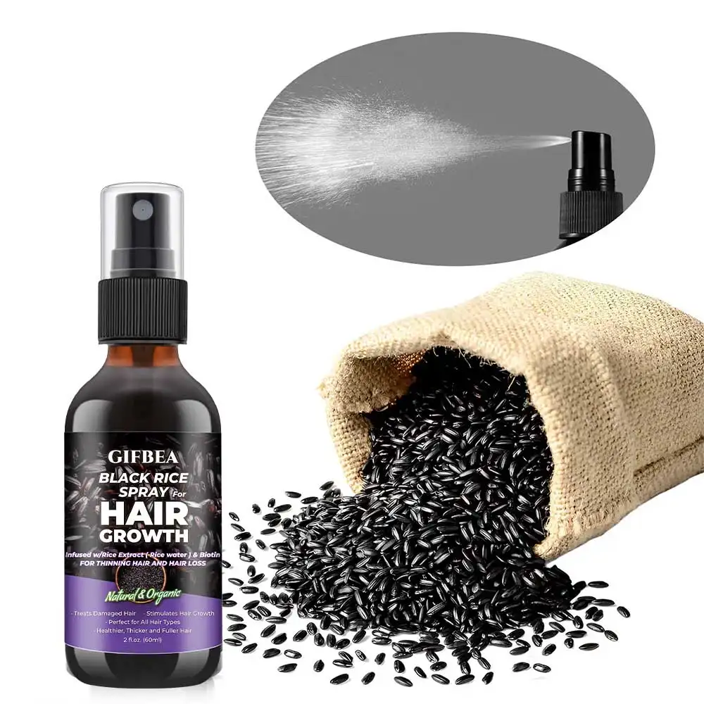 كيراتين علاج لتساقط الشعر بخاخ مصنوع من جينسينج مناسب للشعر الأسود الأفريقي بخاخ للعناية بالشعر للشعر السميك