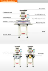 YunFu 12/15 Needles <strong>Computer</strong> Embroidery Machine Single Head 350*500mm Industrial <strong>Use</strong> Embroidery Machine <strong>Software</strong> - Product Image 4