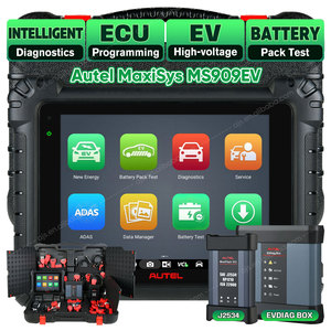 Autel MaxiSYS MS909EV Programación Codificación Sistema de alto voltaje Análisis de paquete de batería Herramienta de diagnóstico de escáner OBD2 automotriz