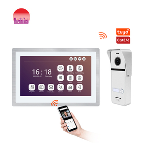 Buen precio basado en monitor interior 1080P intercomunicador de entrada de puerta con cámara sistema de comunicaciones de teléfono de negocios para Visiophone