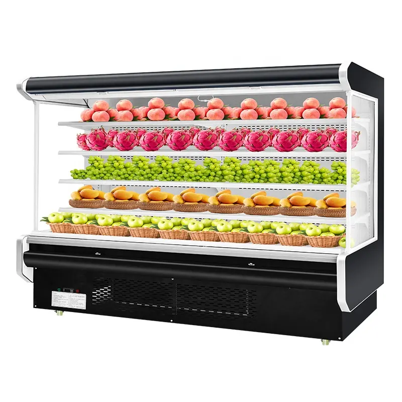 Display multi ponte commerciale open cooler supermercato frigo frutta verdura