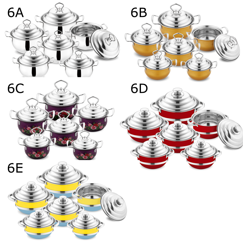 Argent 6 pièces