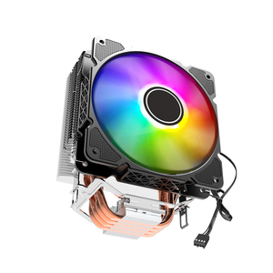 卸売RGBCPUファンクーラー1600 RPMアルミニウム4ヒートパイプ冷却ヒートシンクi5CPUコンピュータケースアプリケーション用 - Product Image 1