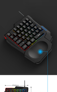 Hot Selling One Hand <strong>Keyboard</strong> Mini Gaming <strong>Keyboard</strong> Wired Backlit Suitable for Phone and <strong>Computer</strong> - Product Image 5
