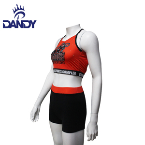 Cheerleading Practice Wears Custom Sparkly Diamonds Exercise Training <strong>Cheer</strong> Tops and Shorts for Girls - Product Image 4