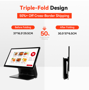 15,6-дюймовый моноблок POS-терминал на Android 11 с дисплеем 1080p, NFC и встроенным 2D-сканером для ресторанов, 4 ГБ/64 ГБ - Product Image 1