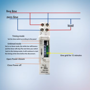 Digitaler programmier barer Timer-Schalter Kleiner elektrischer Timer und Schalter 15 Minuten Timer Tb-45 - Product Image 3