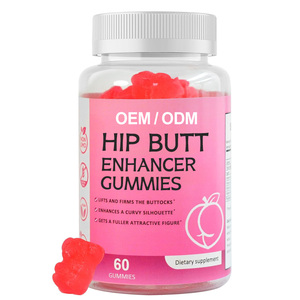 OEM kadınlar ağırlık Gainer egzersiz geliştirme kalça artırıcı popo büyüme için büyük popo hızlı ganimet Curvy vücut Gummies - Product Image 1