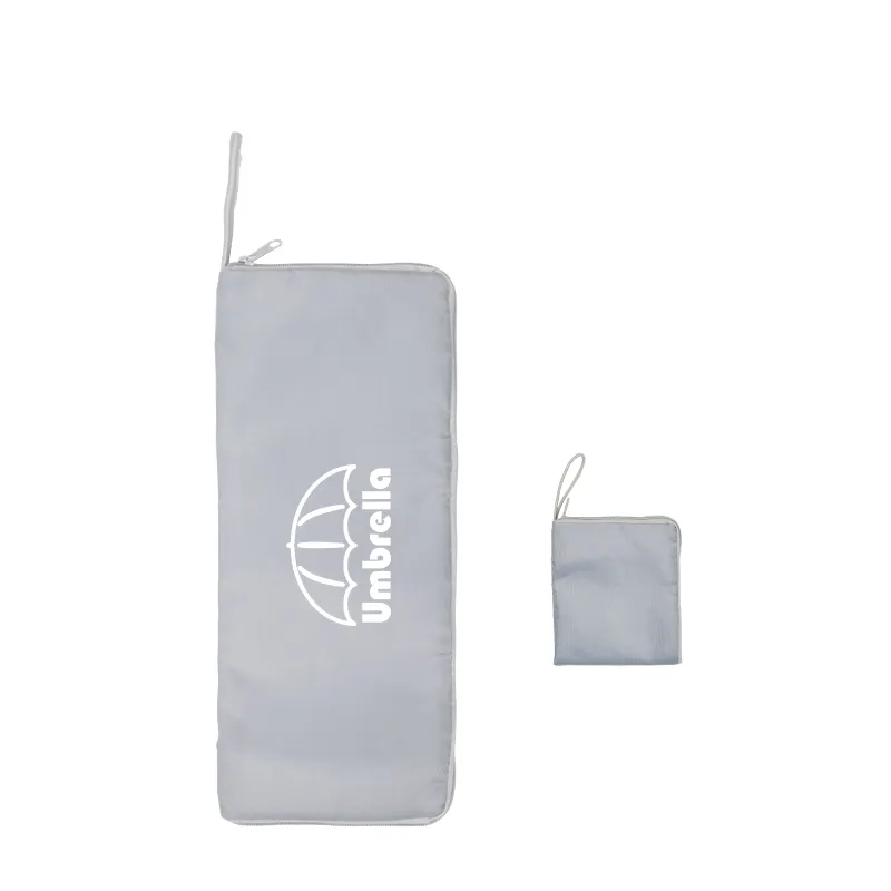 حقيبة للحمل بها مظلة قابلة للطي ومطبوع عليها شعار مخصص ومضادة للماء من الألياف الدقيقة
