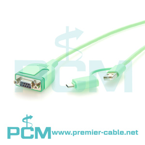 RS232 USB to DB9 Female Serial Communication Cable for PLC <strong>Programming</strong> Double Ended USB-<strong>C</strong> USB-<strong>A</strong>, USB <strong>C</strong> RS232 Cable, USB to RS232 - Product Image 3