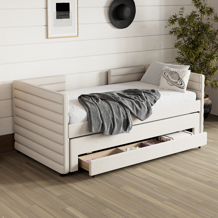 Beige + Wood + Twin