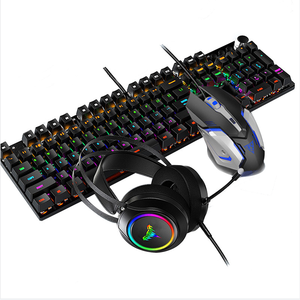 <strong>Computer</strong> Kit LED Wired Gamer Headset Set RGB Backlit Gaming Mechanical <strong>Keyboard</strong> <strong>Mouse</strong> Headphone Combo - Product Image 5