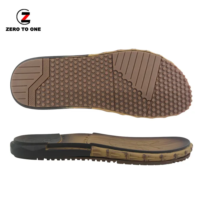 Top Quality Custom Outdoor Sandal Shoe Sole PU Insole and Rubber Outsole Parts