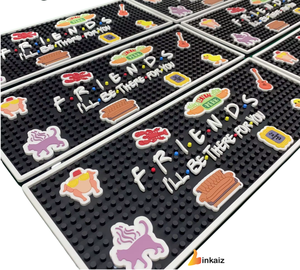แผ่นรองบาร์ PVC กันลื่นเนื้อนิ่ม,แผ่นรองเบียร์ทำจากยางแบรนด์ตามสั่งพร้อมโลโก้ - Product Image 3