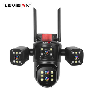 LS visione 12MP quattro lenti 4 schermi 10X zoom rete esterna a basso consumo WIFI sicurezza IP PTZ batteria solare sistema di telecamere di sicurezza - Product Image 2