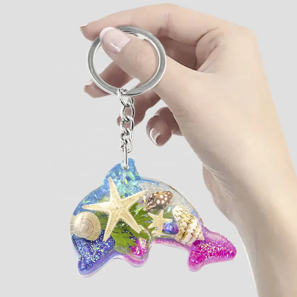 טבעי כוכב ים דולפין בצורת keychain לוגו תפור לפי מידה עסקי פרסום פעילויות קידום מכירות ומתנות לאורחים ילדים