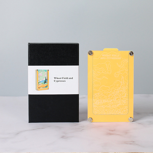 Bloc de notas personalizado nota adhesiva Van Gogh pintura al óleo 3D Bloc de notas arrancar para hacer lista logotipo personalizado regalos de negocios para cooperar - Product Image 6