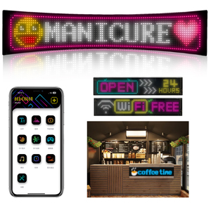 Programmier barer USB 5V RGB Muster Animation Text DIY Scrolling Panel Fernbedienung Werbung LED Matrix Auto Zeichen Bildschirm