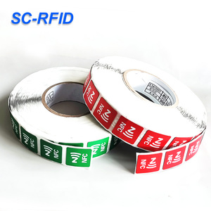 13.56MHz CMYKロール印刷アクセス制御RFIDラベルステッカータグ25mm Dia PET 213/215/216ウェットインレイ213アクセス用透明 - Product Image 3