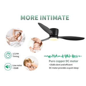 3个ABS叶片轻质智能控制6个风速无噪音可逆电机低剖面现代吊扇 - Product Image 4