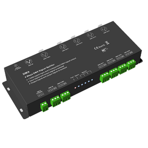 SKYDANCE DMA DC12V-36V 4 Ways RDM DMX Splitter DMX 512 Signal Amplifier Repeater 5 Years Warranty <strong>One</strong> DMX <strong>Input</strong> <strong>Four</strong> <strong>Output</strong> - Product Image 1