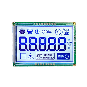 Schermo di visualizzazione dell'orologio personalizzato display lcd monocromatico segmento di vetro lcd con retroilluminazione - Product Image 1