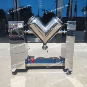 DZJX 30Kg döner sıcak satış laboratuvar V serisi Lab 3D tipi mısır mikser için kuru un baharat vitamini toz karıştırma makinesi - Product Image 4