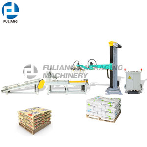 Su misura PLC linea di produzione pallettizer colonna automatico Robot sistema di impilamento per borsa tessile plastica industria del legno - Product Image 1