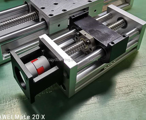 Tornillo de bola cnc, carril de guía lineal, módulo de actuador deslizante de etapa de movimiento, kit de brazo robótico paso a paso nema 24, varilla para movimiento de enrutador