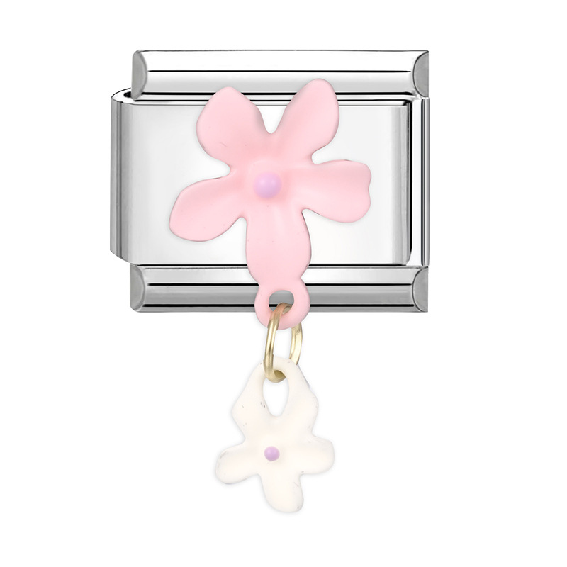 Pink white flower
