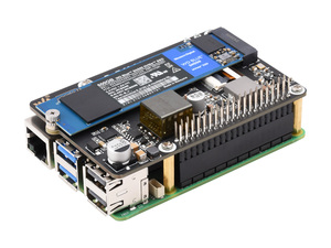 PoE M.2 HAT (B) Waves hare mit PoE-Funktion (B) Für Raspberry Pi 5 unterstützt das NVMe-Protokoll M.2 Solid State Drive High-Speed - Product Image 4