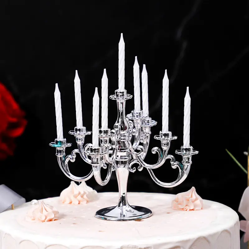 XA en vente cristal verre clair lustre bougeoir candélabre pièce maîtresse mariage