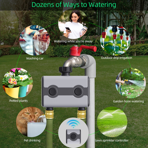 Timer per irrigazione automatica con Display LCD con sistema di irrigazione e irrigazione Wifi Timer per irrigazione a goccia Smart Home Garden - Product Image 3