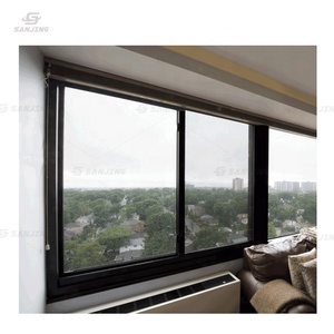 Doppelt verglaste Fenster Isolierglas USA Aluminium Schlafzimmer Schiebefenster