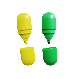 JH 便宜药丸笔医院胶囊状荧光笔 - Product Image 5