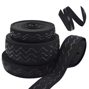 Correas ajustables de nailon Vel Cro Loop, gancho con logotipo impreso personalizado, cinta con logotipo personalizado, cinta elástica Rohs sostenible, elasticidad - Product Image 5