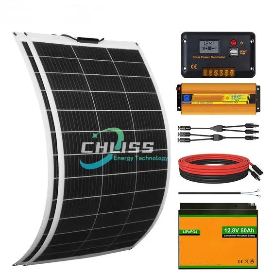 Chliss400WワットフレキシブルMWTテクノロジーソーラーパワーモジュール365-385Wソフトフレキシブルソーラーパネル製造
