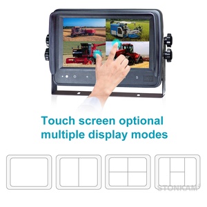STONKAM 7 Inch <strong>LCD</strong> Monitor Display Rechargeable Wireless Magnetic Backup Rear View Camera for RV Trailer Truck - Product Image 4