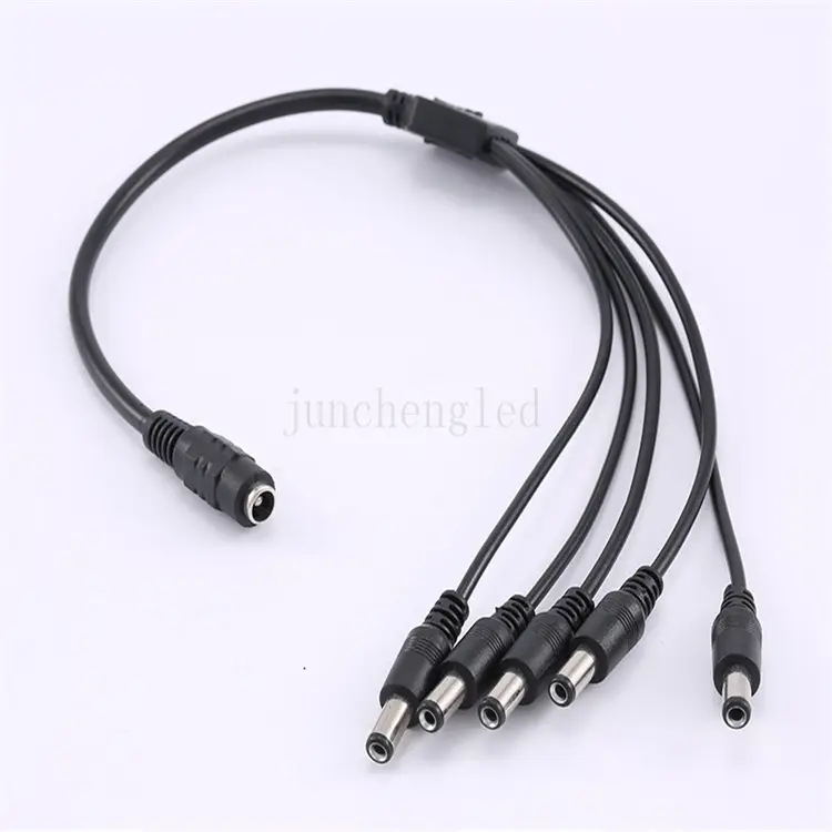 12V colore nero 3.3ft 1m USB a DC 5.5 2.1mm Barrel Jack Pin centrale cavo di alimentazione positivo cavo di ricarica striscia LED