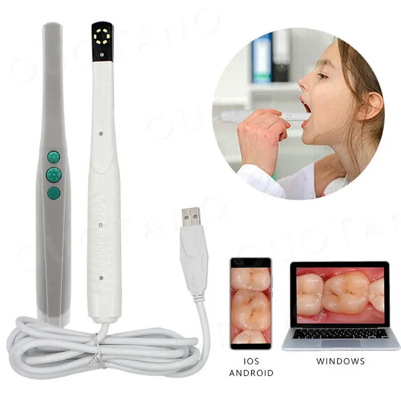 Caméra dentaire orale USB endoscope 6 led lumière maison USB caméra dents séance photo pour dentiste clinique
