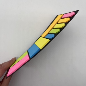 Venta al por mayor de colores surtidos, 3x3 pulgadas, papel fluorescente cuadrado, notas adhesivas, autoadhesivo, Bloc de notas personalizado, Bloc de notas adhesivo - Product Image 4
