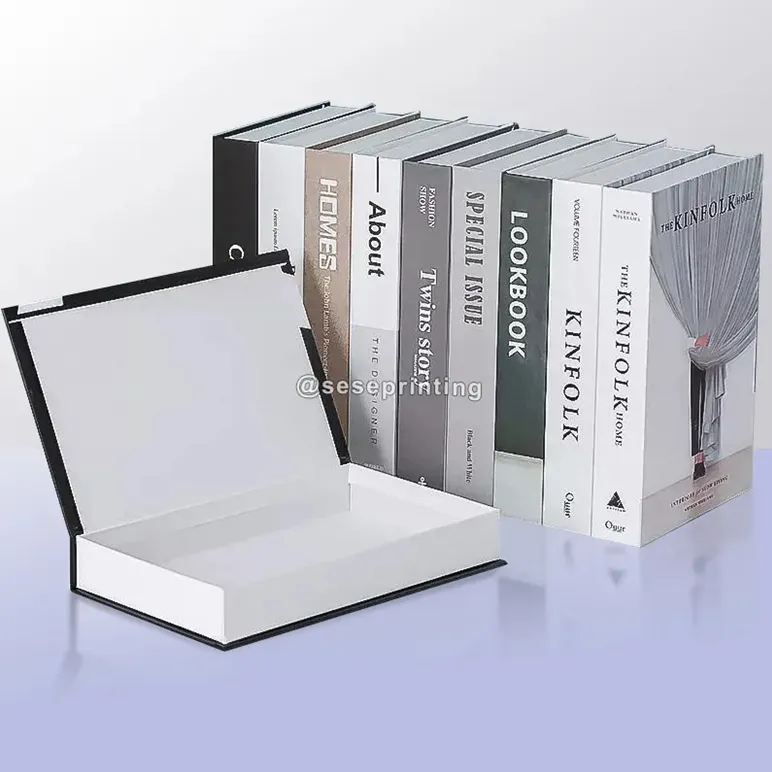 SeSe Impressão Personalizada e Impressão Decor Books Design Coffee Table Books para Decoração Decor Fake Books Capa dura