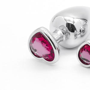 心形金属肛门塞男女性玩具钻石后庭肛门扩张器成人性用品 - Product Image 4