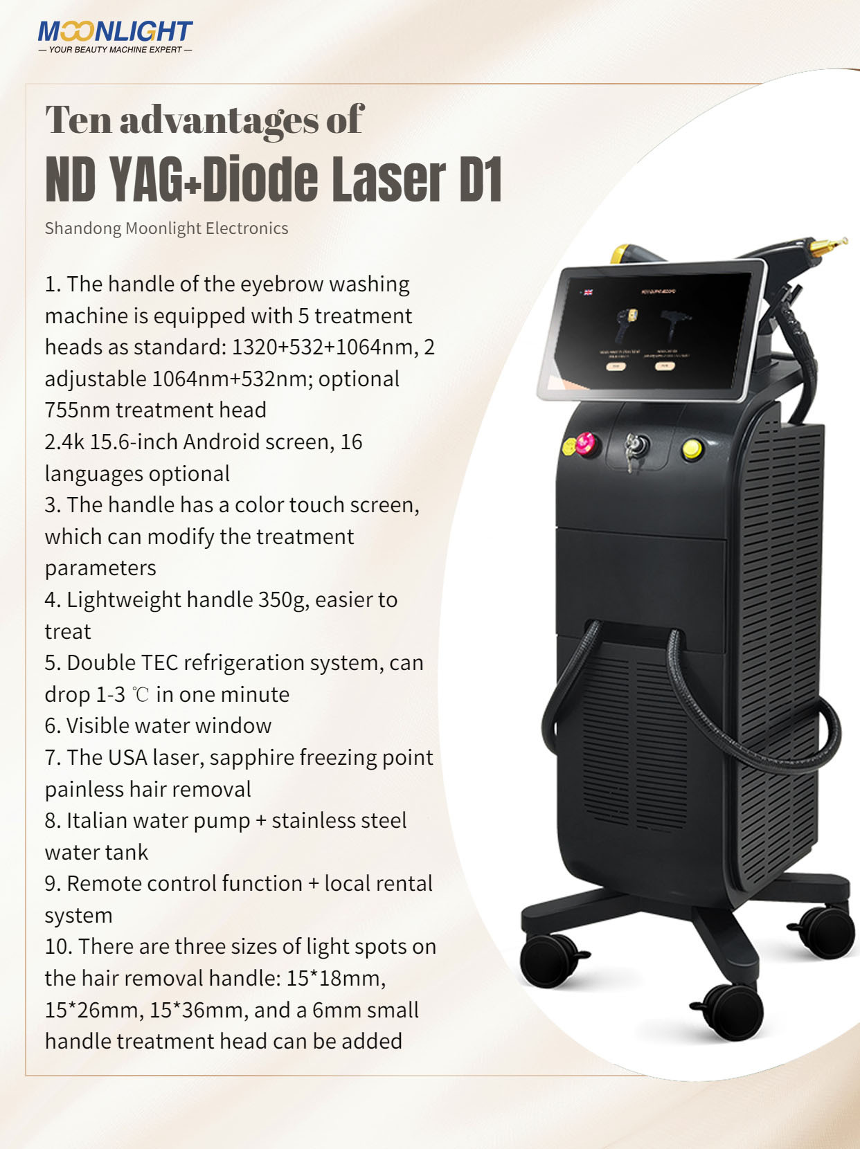 2 IN 1 Tattoo removal + Diode Laser Mchine - M8