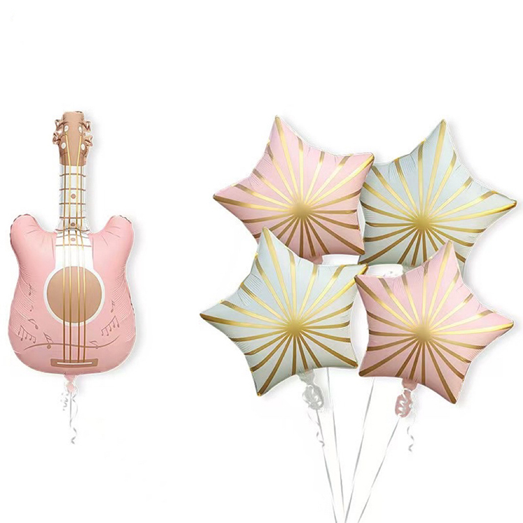 Ensemble de 5 pièces Guitare Rose