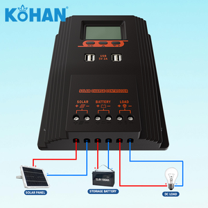 PWM 60A 80A 100A солнечные PV регуляторы 12V 24V 36V 48V автоматический контроллер солнечного заряда солнечное PV зарядное устройство с LCD & Dual USB - Product Image 1